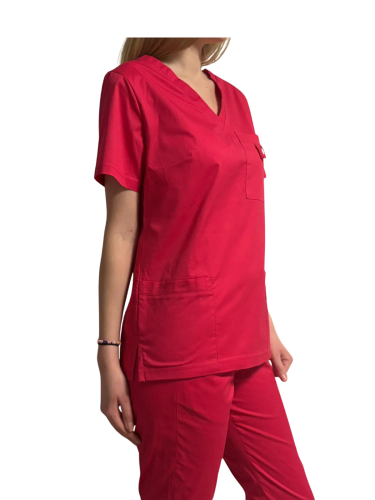 Zestaw medyczny - Scrubs, bluza + spodnie, kolor amarant