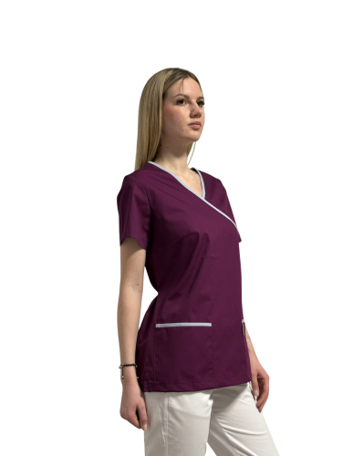 Bluza medyczna z lamówką