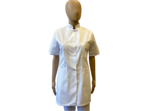 Żakiet medyczny - fartuch biały z stójką
