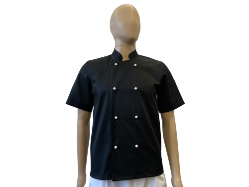 bluza kucharska czarna - białe guziki2.png